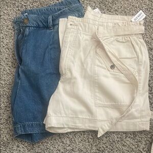 Bundle of Old Navy Blue and Cream Shorts